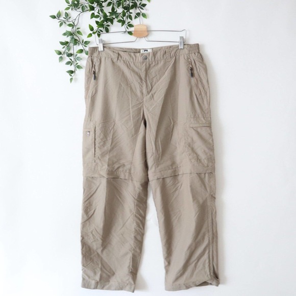 REI Pants & Jumpsuits Rei Womens Brown Convertible Nylon Upf 5 Hiking Outdoor Pants 6 Petite